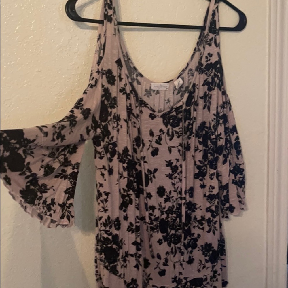 Open shoulder blouse